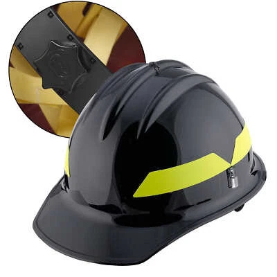 Black Cap Bullard Wildland Fire Helmet with Ratchet Suspension