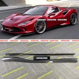 2PCS For Fit Ferrari F8 Tributo Spider Real Carbon Fiber Side Skirts Lip Bodykit - Bild 1 von 27