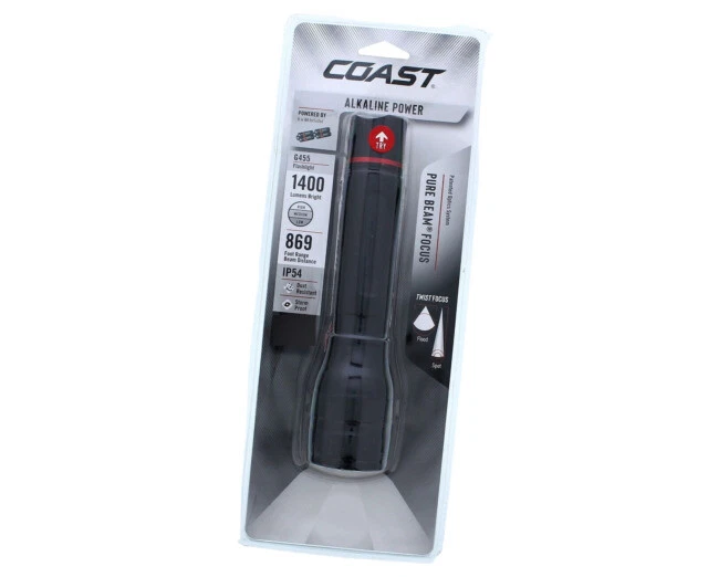 Coast G455 AA Battery Flashlight - Black