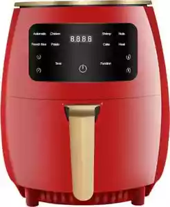 Heißluftfritteuse 4,5Liter Fritteuse ohne Öl Fettarm Grill, Air Fryer Kochen Rot - Bild 1 von 1