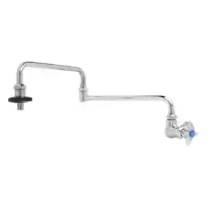 T&S Brass B-0594 Splash-Mounted Double-Jointed Single Valve Pot Filler Faucet - Picture 1 of 1