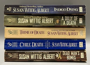 Susan Wittig Albert Assorted Lot of 5 Mystery Paperback Books China Bayles - Picture 1 of 7