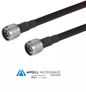 LMR-400-75 Times Microwave Câble Coaxial Assemblé Connecteurs N Type Mâle VSAT - Bild 1 von 5