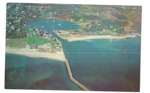 1965 WYCHMERE HARBOR Aerial View Mass Harwichport Massachusetts Postcard Ma - Picture 1 of 2