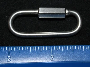 304 STAINLESS STEEL WIDE JAW QUICK LINK 10mm OPENING BIRD TOYS COLLARS REPAIR - Picture 1 of 5