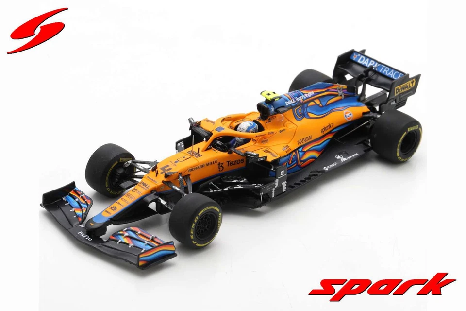 Spark 1/43 McLaren MCL35M #4 McLaren Abu Dhabi GP 2021 Lando Norris S7855 - Immagine 1 di 1