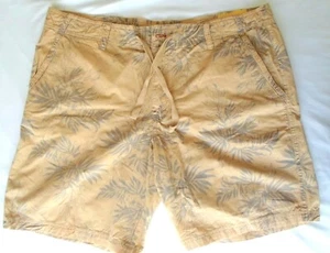 Pantalones Cortos de Natación Para Hombres 36 Island Republic Tostados Hojas de Palma 9" Entrepierna Ropa Activa Jog - Imagen 1 de 2