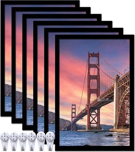 6 Sets 12X18 Picture Frame, Frames for 12 X 18 Canvas Collage Photo Poster Certi - Picture 1 of 6
