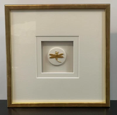 Artscapades-3D 12 x 12" Dragonfly Intaglio Framed Art Wall Decor - Image 1 of 4