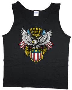 Mens Tank Top American Flag Eagle T-shirt Sleeveless Muscle Tee Clothing Apparel - Picture 1 of 1