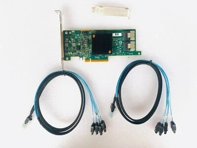 H220 6Gbps SAS PCI-E LSI 9205-8i IT Mode for ZFS FreeNAS unRAID + 2*8087 SATA - Image 1 of 4