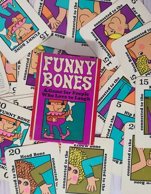 Vtg Complete 1968 Parker Brother Funny Bones A Game for People Who Love to Laugh - Image 1 of 4
