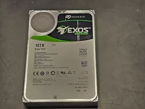 SAS 10TB Server HDD Seagate Exos X10 7.2 12Gbps 3.5'' ST10000NM0096 1.6% wear A+ - Picture 1 of 5