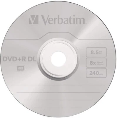 Verbatim 43666 8.5GB 8x Double Layer DVD+R Matt Silver - 10 Pack Spindle - Image 1 of 3