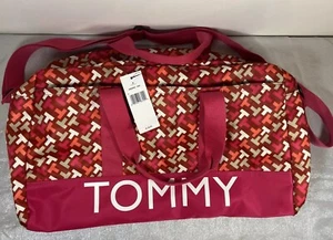 NWT Tommy Hilfiger Erin II Duffle Bag Carryon Luggage Bright Pink - Picture 1 of 12