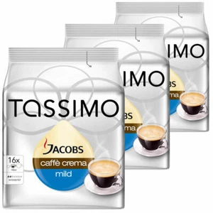 TASSIMO JACOBS Caffè Crema Mild Kaffee KaffeeKAPSEL 3 x 16 T-DISCS - Bild 1 von 2