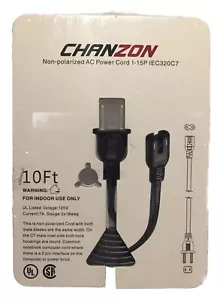 10 ft AC Power Cord for Samsung TV,Sony PS4,Cannon Pixma HP Dell Epson Printer - Picture 1 of 3