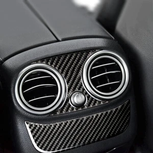 Carbon Fiber Rear Air Outlet Vent Cover Trim Fit For Benz C-Class W205 2015-2018 - Picture 1 of 6