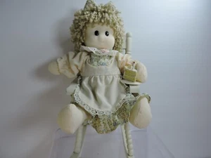 Berkley Designs Happy Birthday doll in rocking chair musical wind up  - Picture 1 of 7