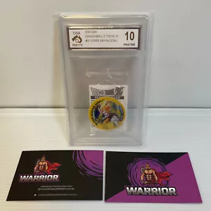 GRAIL 31/40 SUPER SAIYAN GOKU CGA 10 Series 1 DBZ Dragon Ball Z SEALED tazo dizk - Picture 1 of 2
