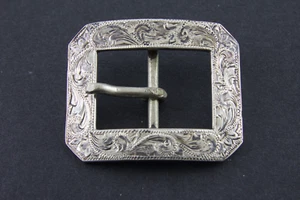 John McCabe Silversmith for N. Porter Phoenix AZ Sterling Belt Bridle Buckle - Picture 1 of 7