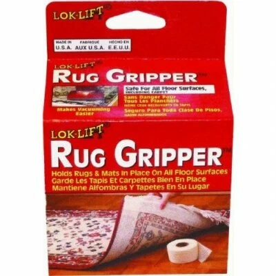 Lok-Lift Rug Gripper 2-1/2" x 25' Nonslip Traction Grip Slip Resist Mat Tape - Image 1 of 4