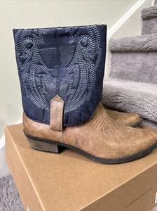 Anthropologie Coconuts By Matisse MARX Cowboy Boots Western Faux Leather 8.5 M - Picture 1 of 5