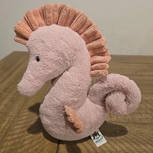Jellycat Sienna Seahorse Plush Pink London Soft Toy Tags 10” - Picture 1 of 5