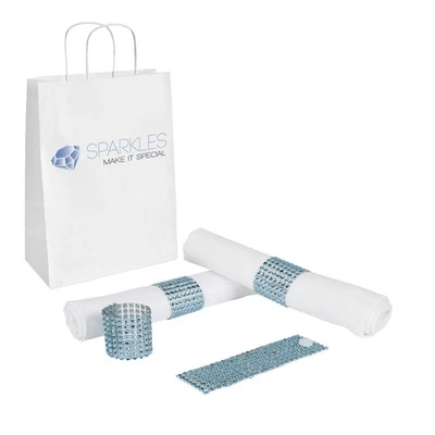 Diamond Crystal Rhinestone Napkin Rings - 19 Colors - Reusable Fasteners - Image 1 of 4