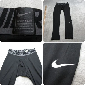 Nike Pro Cool Tights Men XL Black Compression Pants Jog Gym Running Workout Read - Picture 1 of 14