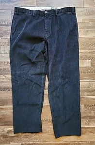Y2K Eddie Bauer Pants Mens 40x32 Black Corduroy Original Fit Baggy Skater Preppy - Picture 1 of 8