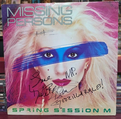 Missing Persons - AUTOGRAPHED LP!  Spring Session - Image 1 of 4