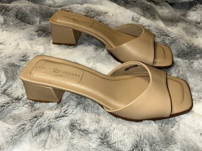 Sandalias informales chinas de lavandería Linda de tacón ancho para mujer beige LCZZ-004 8,5/39 M - Imagen 1 de 4