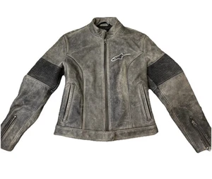 Alpinestars ladies motorcycle jacket Leather Y2K 90s Grunge Biker Gorpcore Small - Bild 1 von 15