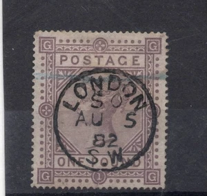 G.B. - SG. 136 : 1882 " £1.00 BROWN - LILAC " . - Picture 1 of 1