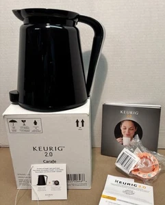 Keurig 2.0 Black Coffee Pot Thermal Carafe, 32oz W Maintenance Accessory Filter - Picture 1 of 10