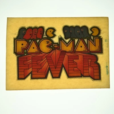 Original VINTAGE 1970s Heat Transfer| Pac-Man Fever | Iron On Graphic - Image 1 of 2