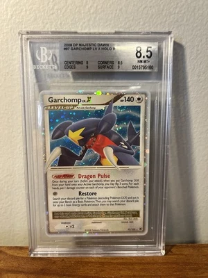 Garchomp LV.X 97/100 Majestic Dawn Holo Pokémon 2008 BGS 8.5 Possible PSA 9 - Image 1 of 2