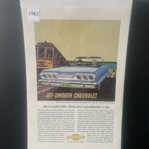 Vintage 1963 Chevrolet Chevy Impala Convertible Smoothest Way Ad Advertisement - Picture 1 of 2