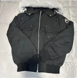 Moose Knuckle Black Puffer Jacket Coat Size Small - Picture 1 of 6
