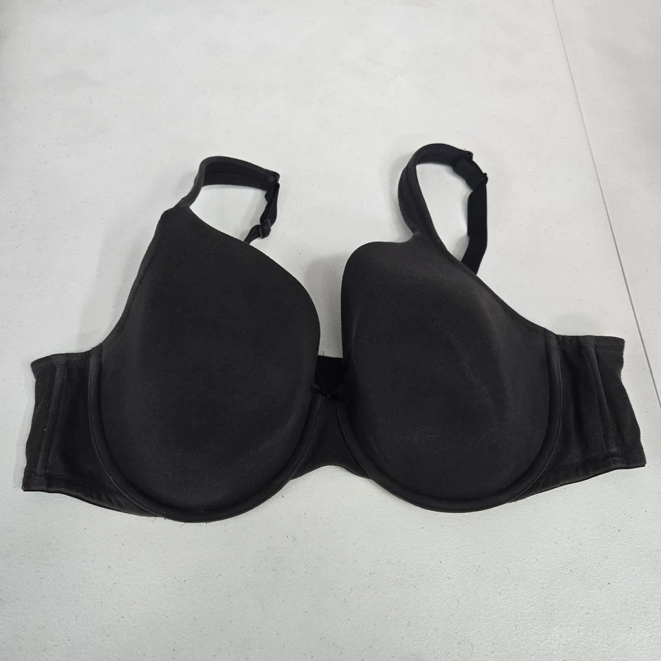 Sujetador Cacique para mujer 46C negro cobertura completa camiseta con aros correa tejida Foto 1 de 4