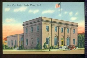 Post Office Rocky Mount North Carolina Vintage Postcard - Picture 1 of 1