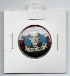 1950 Argus Football Player Badge - FITZROY - Eddie HART - Picture 1 of 2