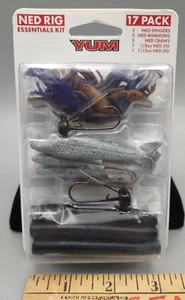 New Yum Ned Rig 17 Pack Jigs Dingers Craws Minnows - Picture 1 of 2