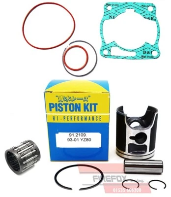 Yamaha YZ80 YZ 80 1993 - 2001 Mitaka Top End Kit de reconstrucción Inc Pistón y juntas Foto 1 de 4