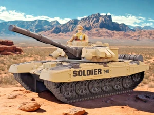 True Heroes Sentinel 1 Soldier Force Russo T-90OU Giocattolo Esercito Battle Tank 1/18 - Foto 1 di 12