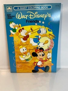 Libro para colorear gigante dorado 1991 Walt Disney's Friends A Giant 1991 de colección años 90 SIN USAR - Imagen 1 de 3