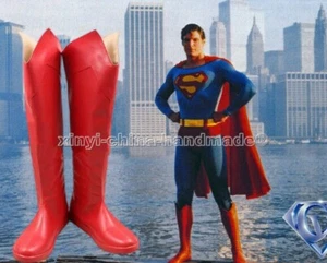 Superman Rojo Halloween Largo Cosplay Zapatos Botas - Imagen 1 de 6
