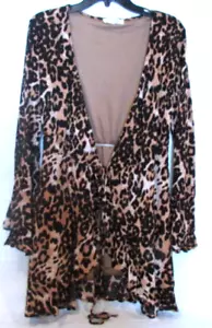 Giacca copricostume donna media leopardata Peach Love - Foto 1 di 8