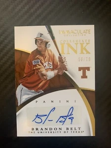 2015 Panini Immaculate Collection Baseball Brandon Belt Autograph 56/79 - Picture 1 of 2